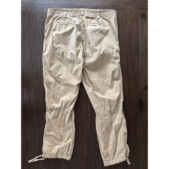 Lauren Ralph Lauren Pants Womens 10 Khaki Utility Safari Ruched Tie - Picture 2 of 9